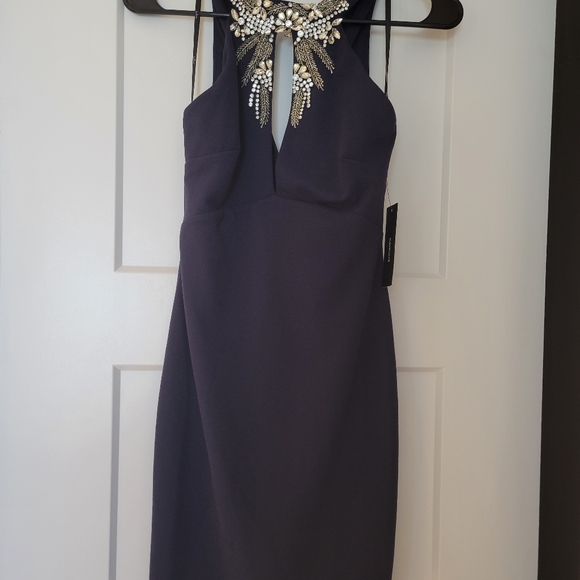 Lulu's xs Navy Blue Cocktail Dress - Picture 5 of 7